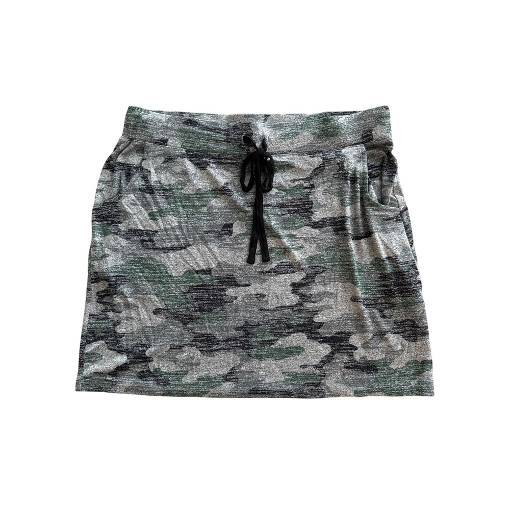 Market & Spruce Amia Knit Skirt Olive Camo XL Stitch Fix‎ New With Tags